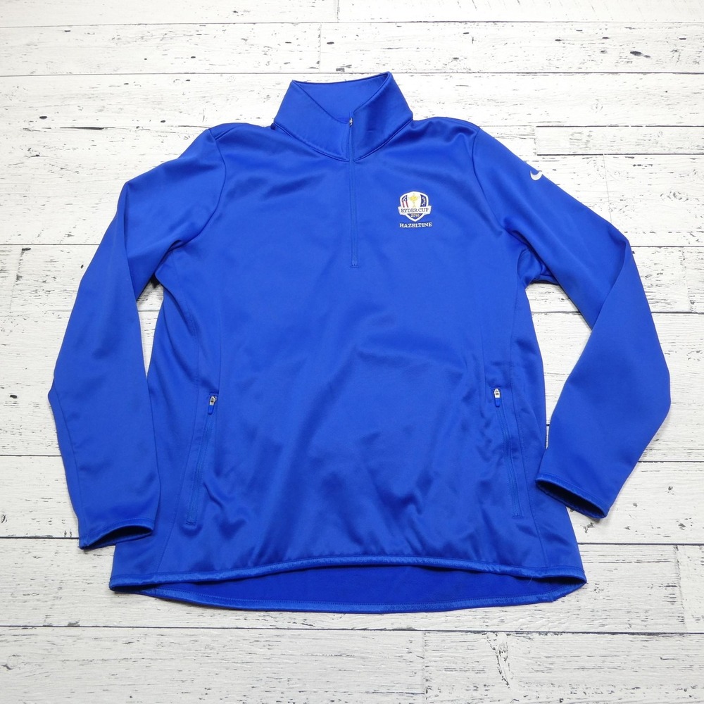 Ryder Cup Pullover‎ Jacket Mens 2XL Blue 2016 Hazeltine Golf Nike Therma Fit